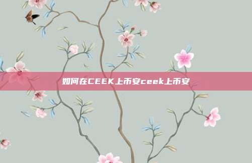 如何在CEEK上币安ceek上币安