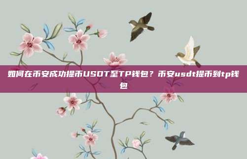 如何在币安成功提币USDT至TP钱包？币安usdt提币到tp钱包