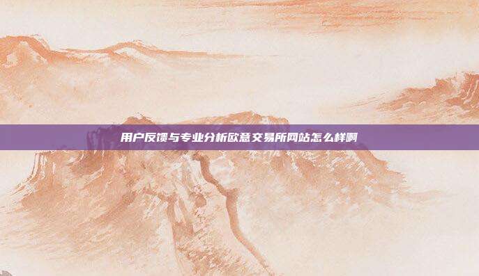 用户反馈与专业分析欧意交易所网站怎么样啊