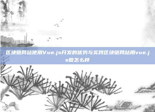 区块链网站使用Vue.js开发的优势与实践区块链网站用vue.js做怎么样