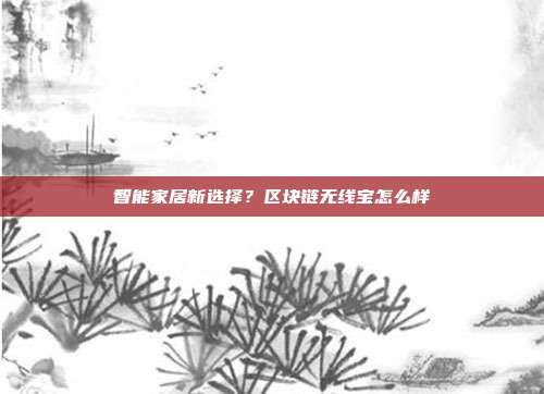 智能家居新选择？区块链无线宝怎么样