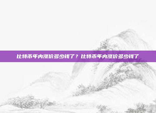 比特币年内涨价多少钱了？比特币年内涨价多少钱了