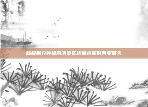 秒级到分钟级的演变区块链快照时间要多久