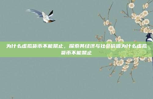 为什么虚拟货币不能禁止，探索其经济与社会价值为什么虚拟货币不能禁止