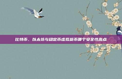 比特币、以太坊与稳定币虚拟货币哪个安全性高点