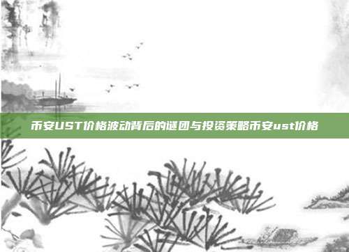 币安UST价格波动背后的谜团与投资策略币安ust价格