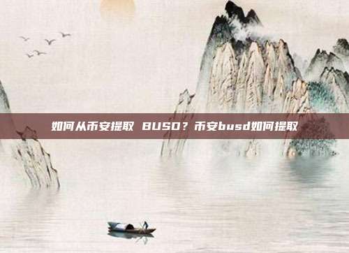 如何从币安提取 BUSD？币安busd如何提取