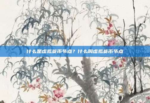 什么是虚拟货币节点？什么叫虚拟货币节点